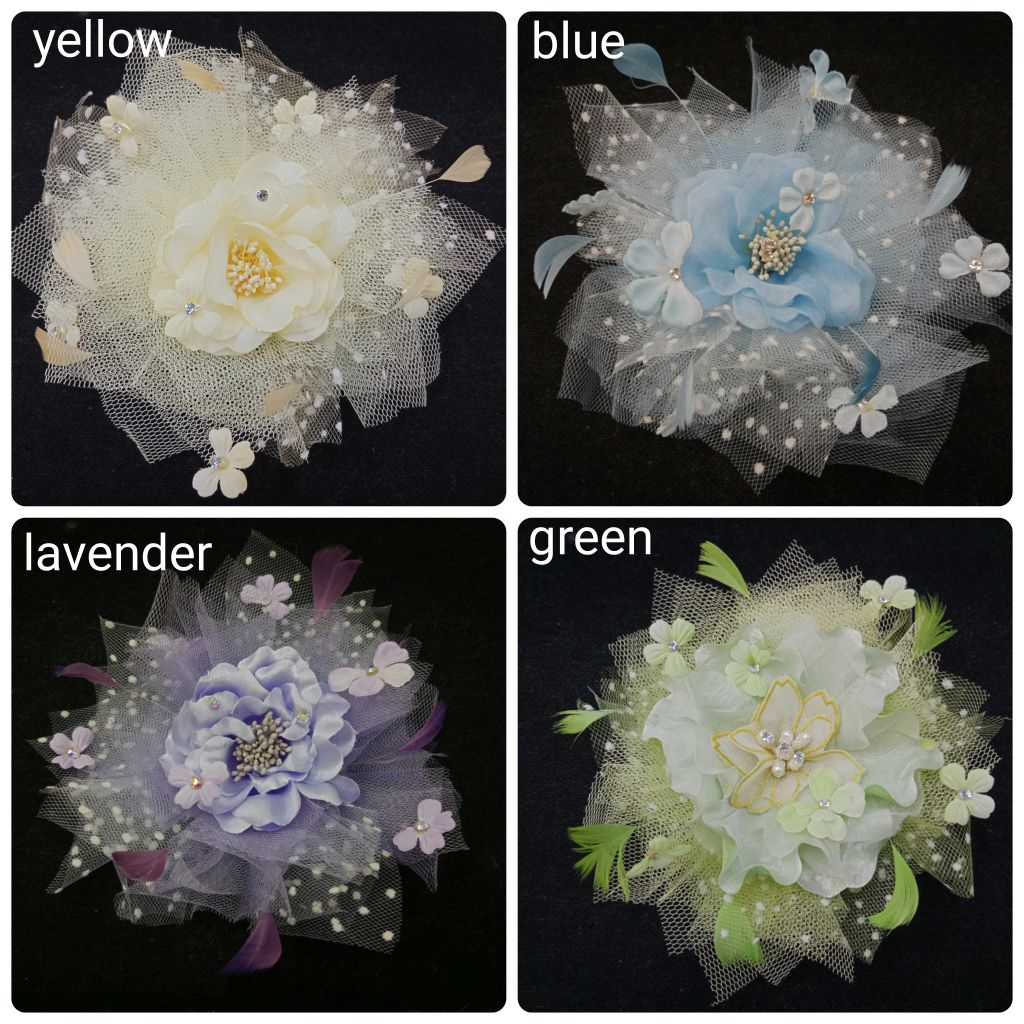 Aplikasi Bunga Korsase, Topi Bunga Fashion/Aksesoris Hiasan Rambut dan Gaun