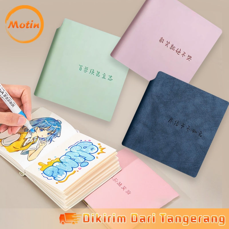 

100 Sheets Notebook Mini Aesthetic Blank Paper Buku Saku Catatan Diary Kecil