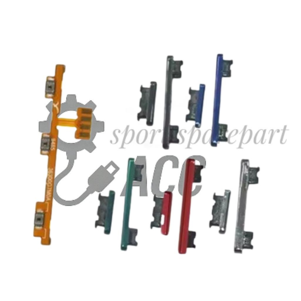 Tombol Flexibel Power & Volume Xiaomi Redmi Note 8 Pro – Sparepart Original / OEM