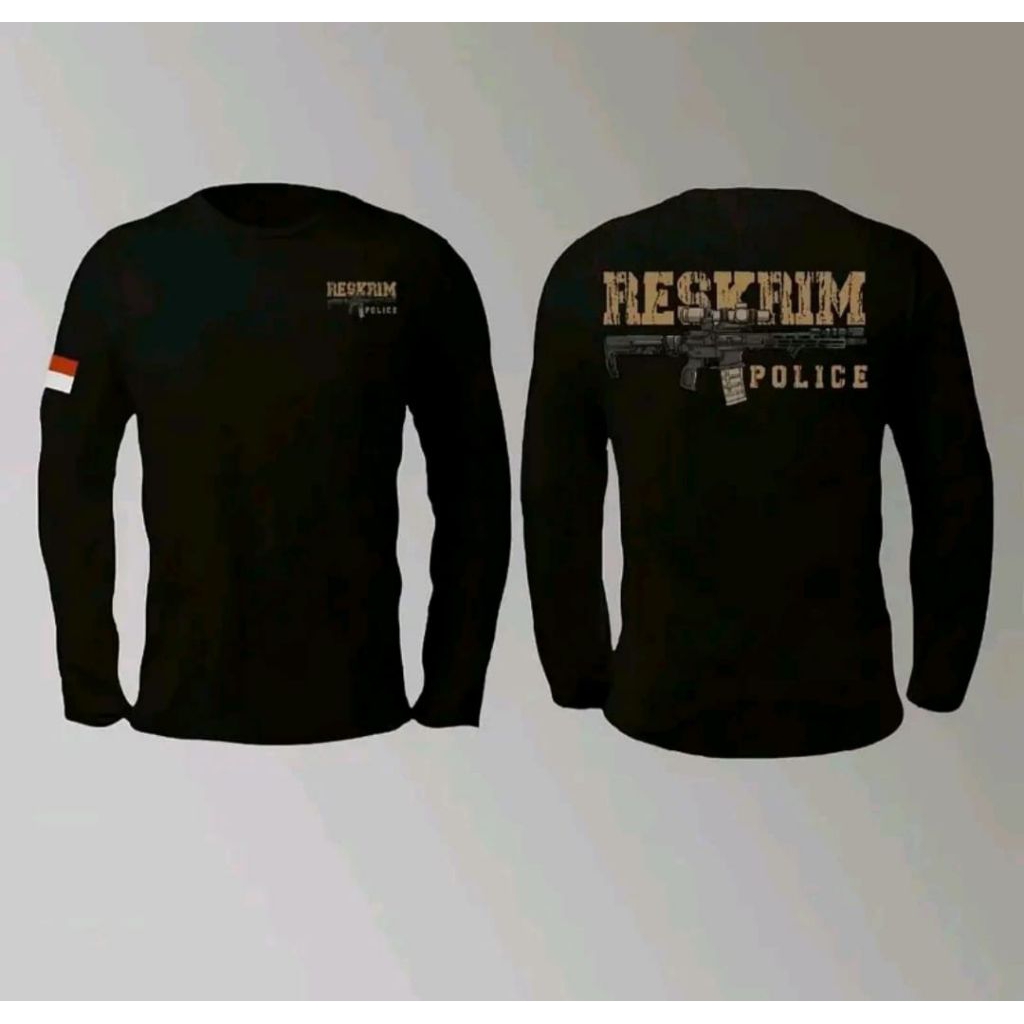 KAOS RESKRIM POLICE DTF KAOS PRIA LENGAN PANJANG