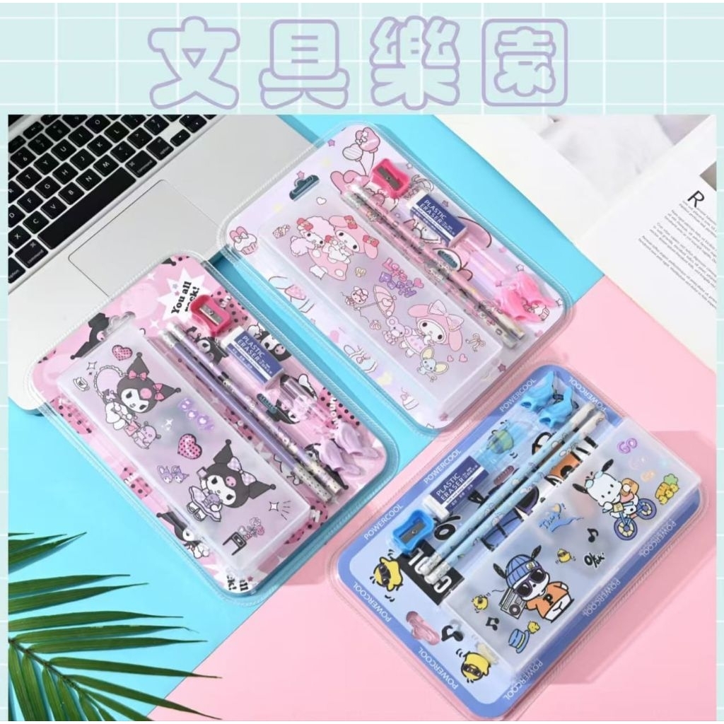 

stationery set my melody pochacco kuromi