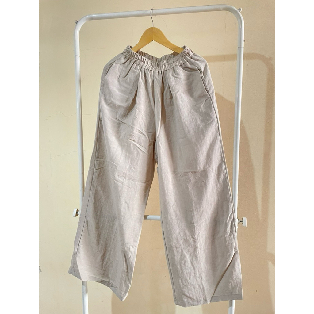 Celana Kulot wanita Cream