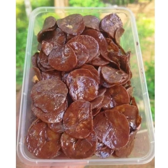 

keripik pisang cokelat lumer sultan, kemasan tinwall 500ML