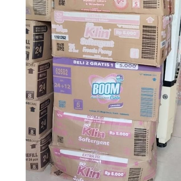 soklin detergent bubuk 5000/10.000 an 1 dus/karton