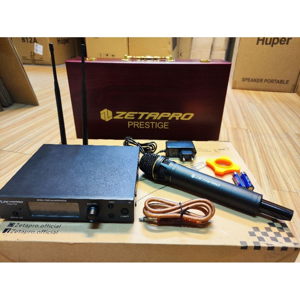 ZETAPRO MIC WIRELESS PRESTEGI SINGLE HANDHELD ORIGINAL TERBAIK