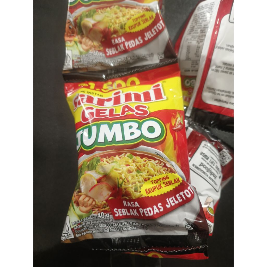 

Mie Gelas Sarimi Jumbo Seblak Jelelot / Ayam Geprek