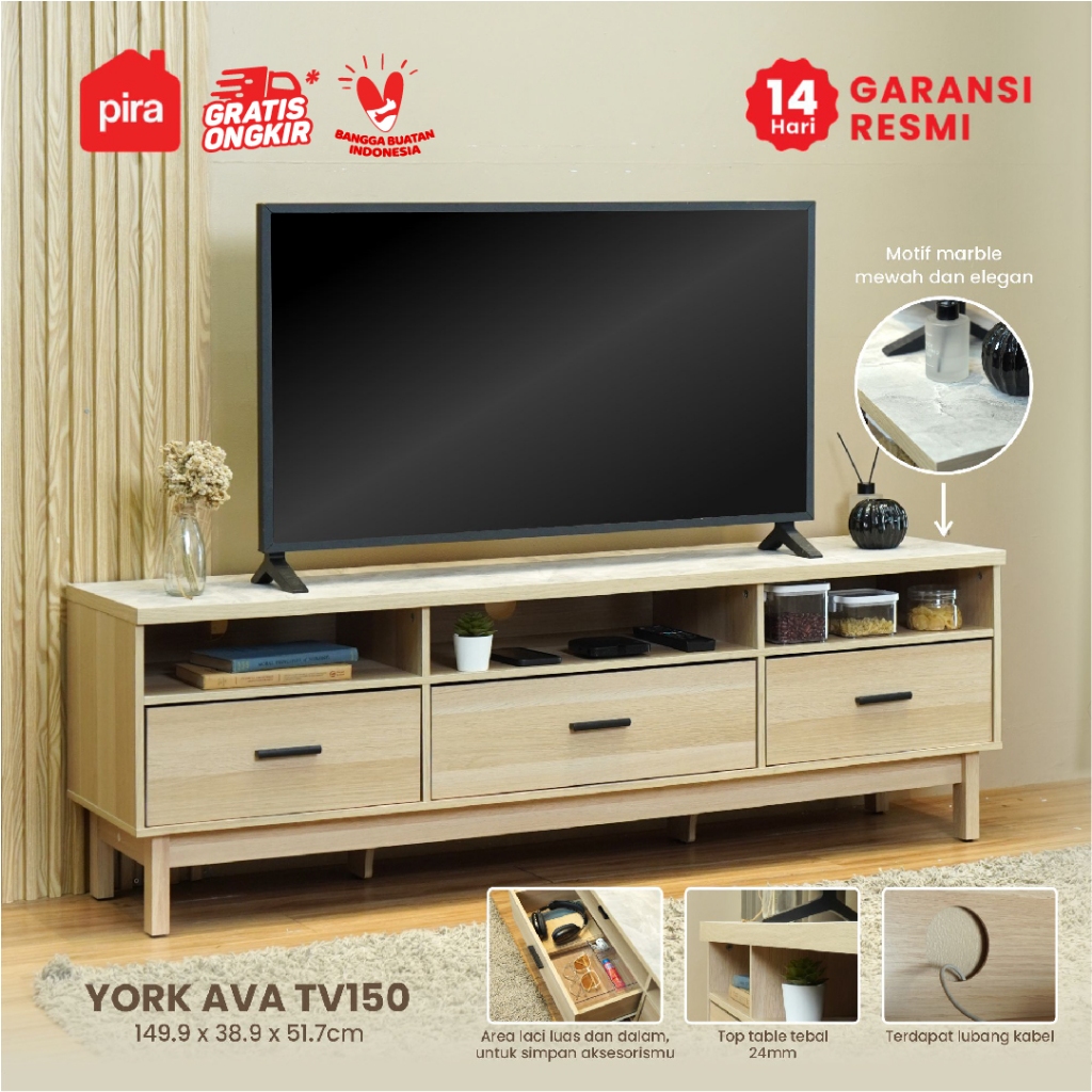 PIRA METROPOLIS -  YORK AVA TV150 Meja TV / Rak TV / Lemari TV