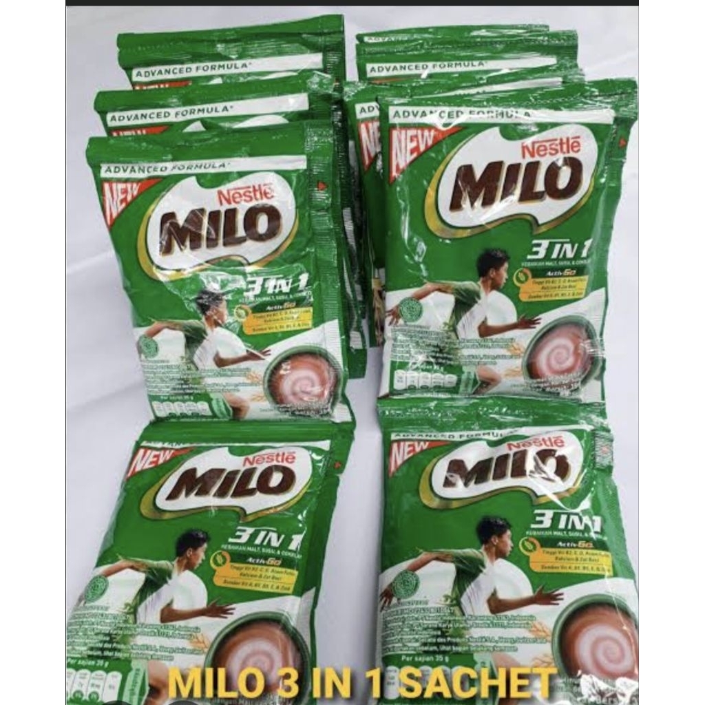 

MILO SACHET 3 in 1 ACTIVE GO ISI 10 sachet
