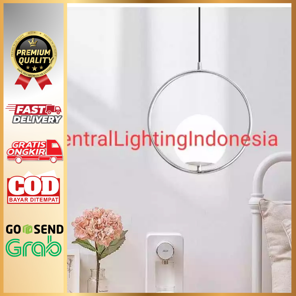 SL8019-1 LAMPU GANTUNG NAKAS MINIMALIS MODERN AESTHETIC RUANG TAMU KAMAR TIDUR MEJA MAKAN CAFE KAFE 
