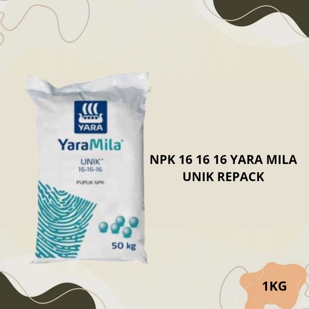 pupuk npk 16 yaramila unik 1 kg repack