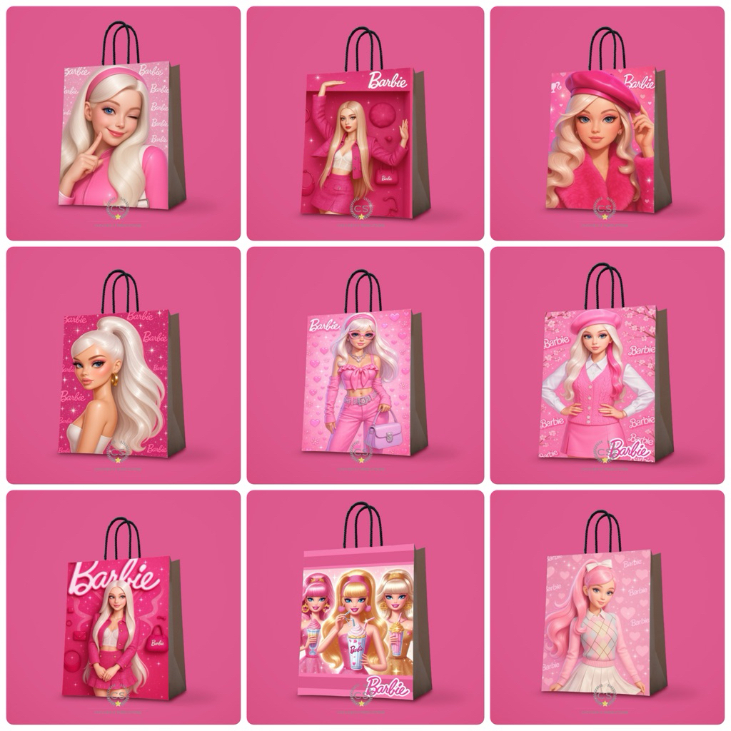 

Paperbag Custom Barbie Goodie Bag Ulang Tahun Anak Tas Kado Tas Kertas Hampers Birthday