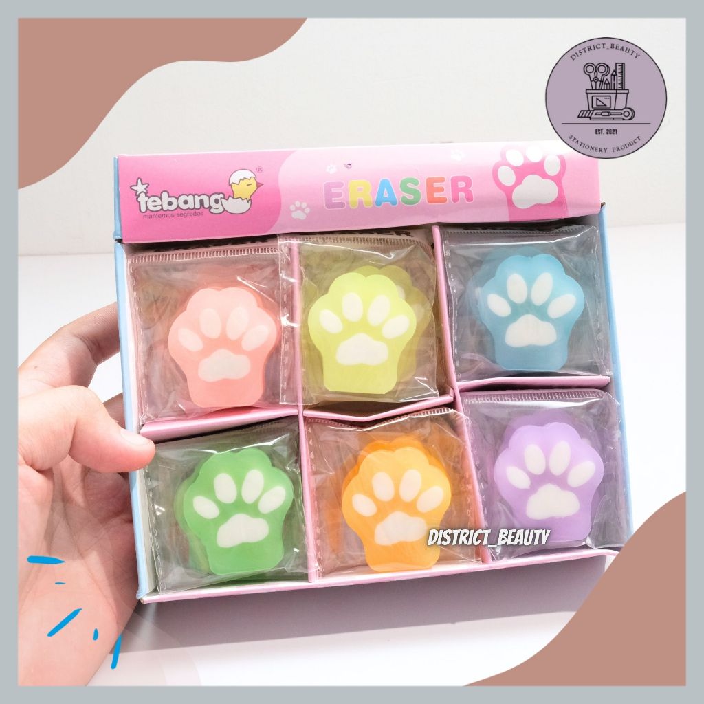 

PENGHAPUS CAKAR KUCING CAT PAW PENGHAPUS WARNA ERASER PENGHAPUS PENSIL ANAK MOTIF CAP KAKI KUCING LUCU TERMURAH
