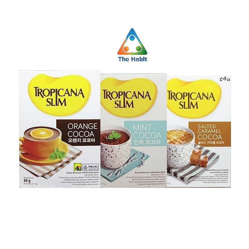 

(The Habit) Tropicana Slim - COCOA Instant - Box isi 4 sachet