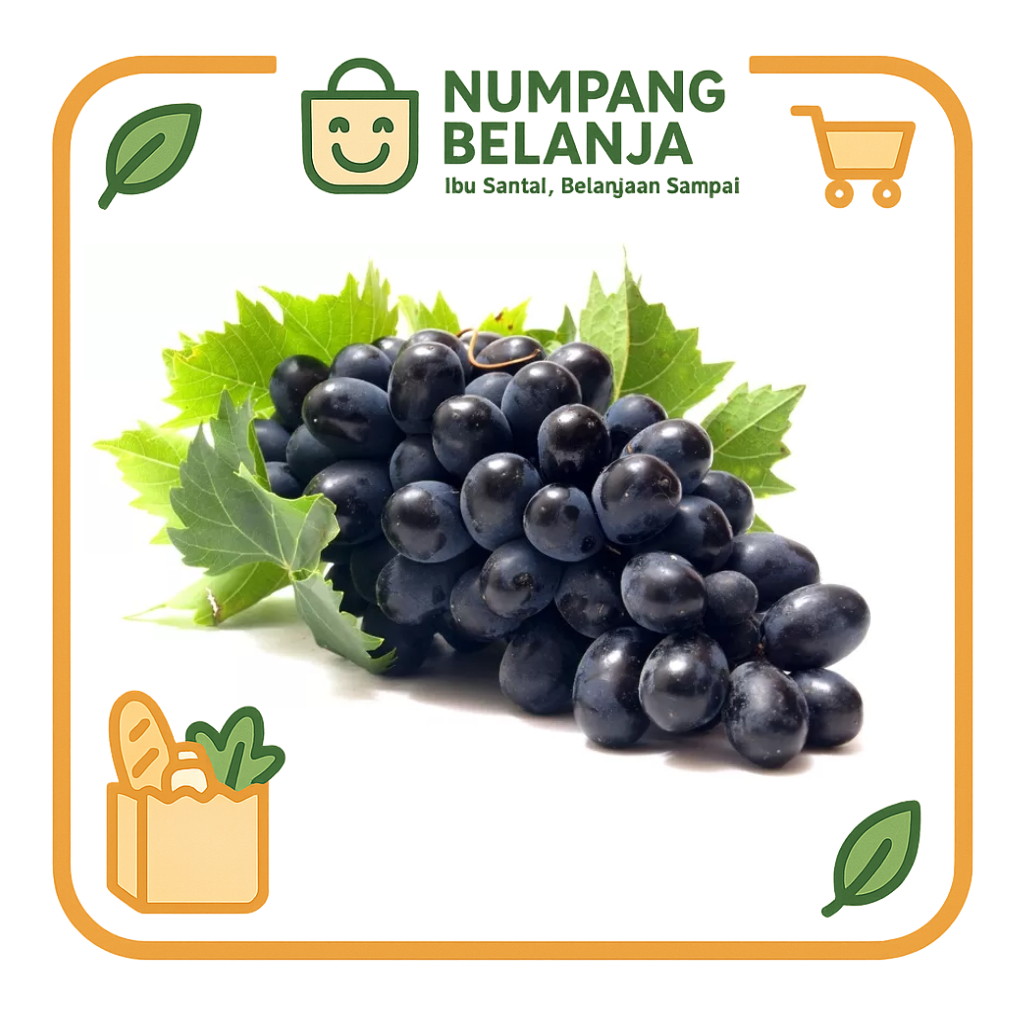 

anggur hitam buah fresh premium [250g]