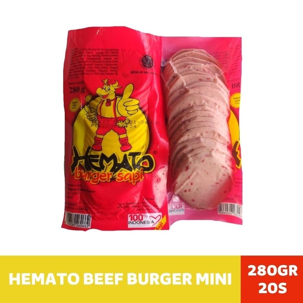 

Hemato Beef Burger Mini isi 20pcs