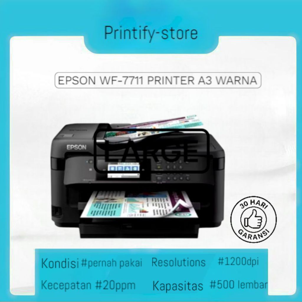 printer Epson wf-7711 A3+ wifi printer all in one