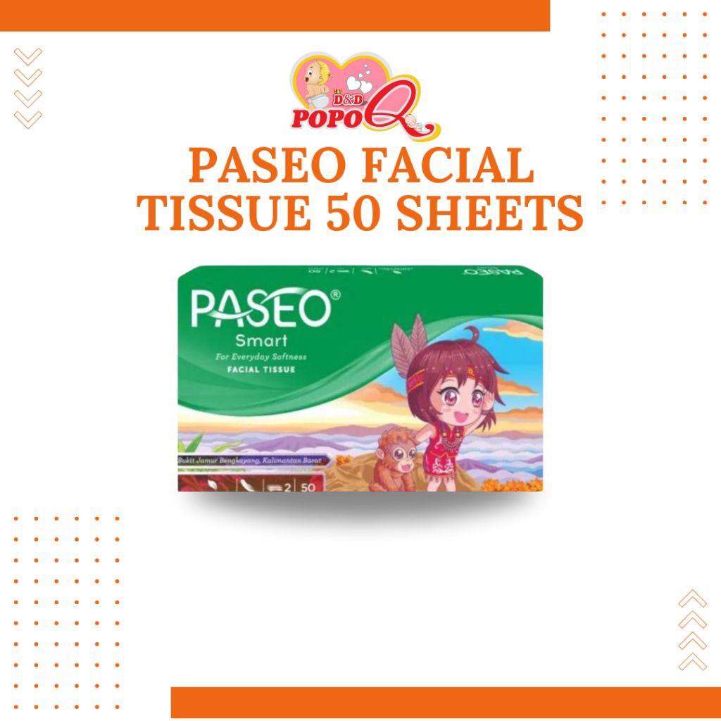 Tissue Tisu Paseo Travel Pack Tisu Kotak 50 Sheets / 108 Ply