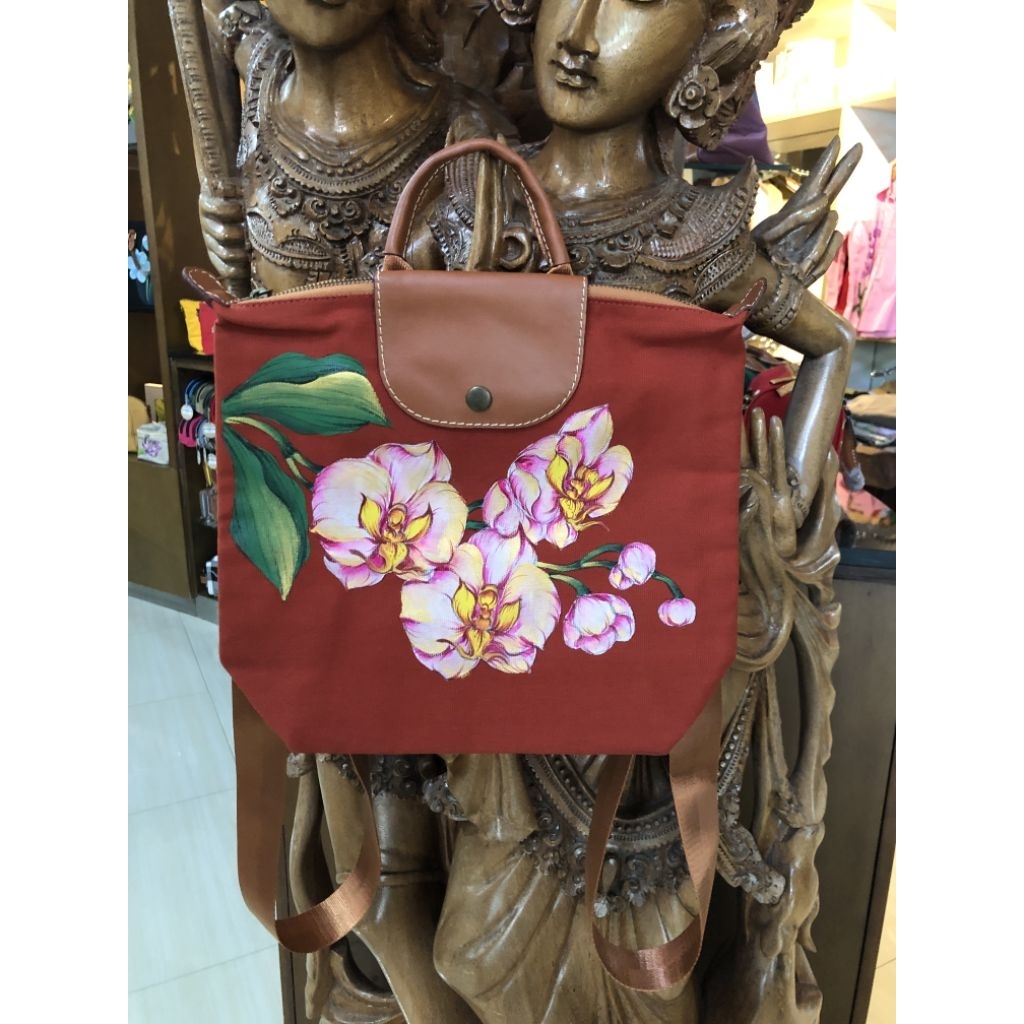 Tas Lukis Chic Ransel / Backpack Bag SHAGIDA • Souvenir & Oleh - oleh Khas Bali