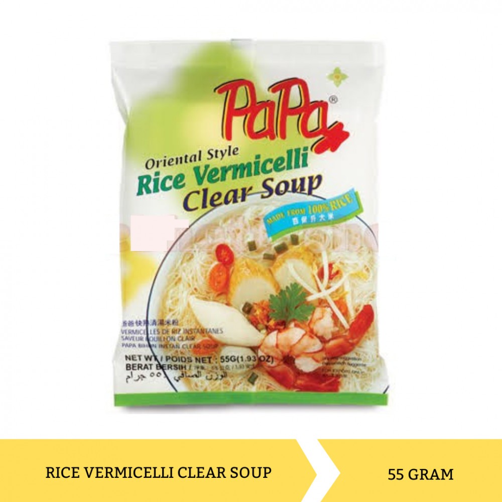 

[oddsolshop] pekanbaru/Papa Rice Vermicelli Clear Soup 55GR / Bihun