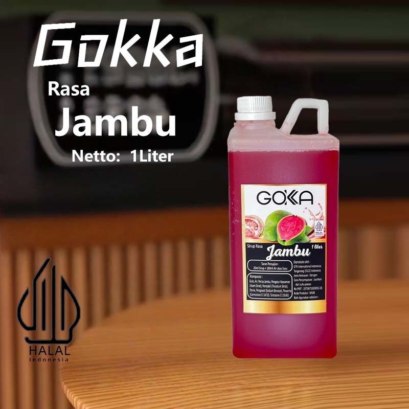 

Gokka Sirup Jambu 1L - Minuman Segar Rasa Jambu / Jambu Syrup