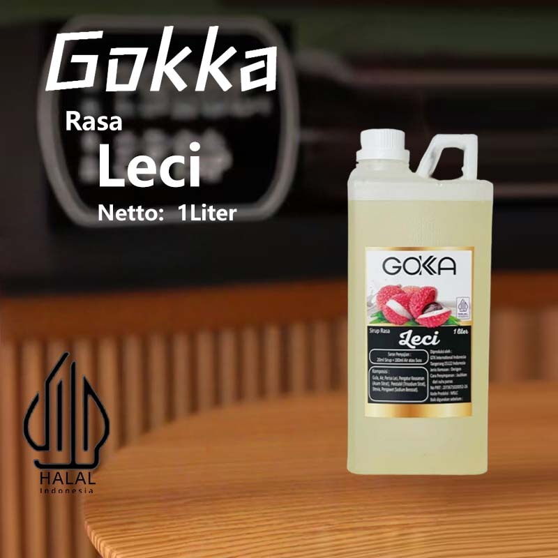 

Gokka Sirup Leci 1L - Minuman Segar Rasa Leci / Leci Syrup