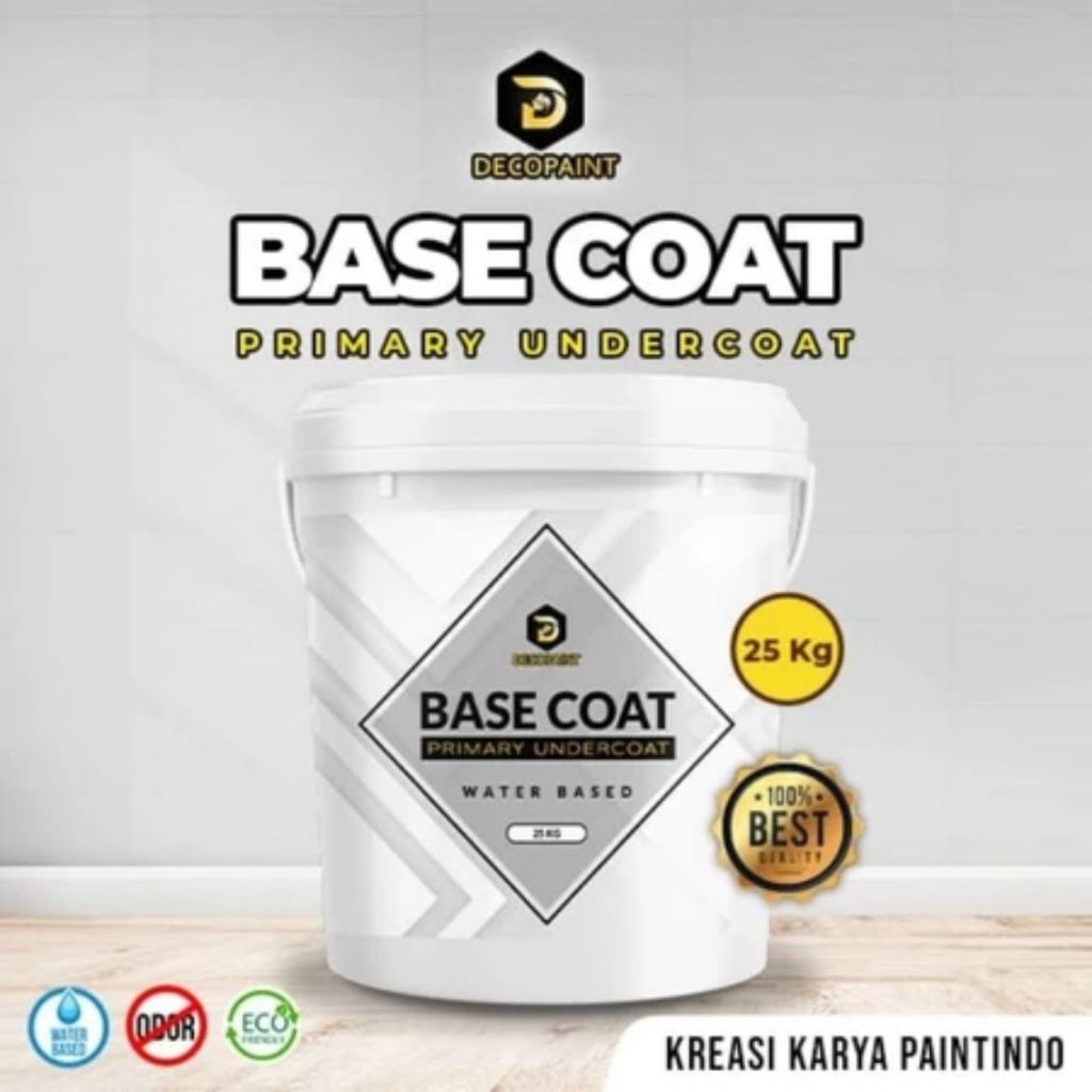 Decopaint Base Coat - Cat Dasar Tembok 25 Kg Water Based Tanpa Bau  Kreasi Karya Paintindo