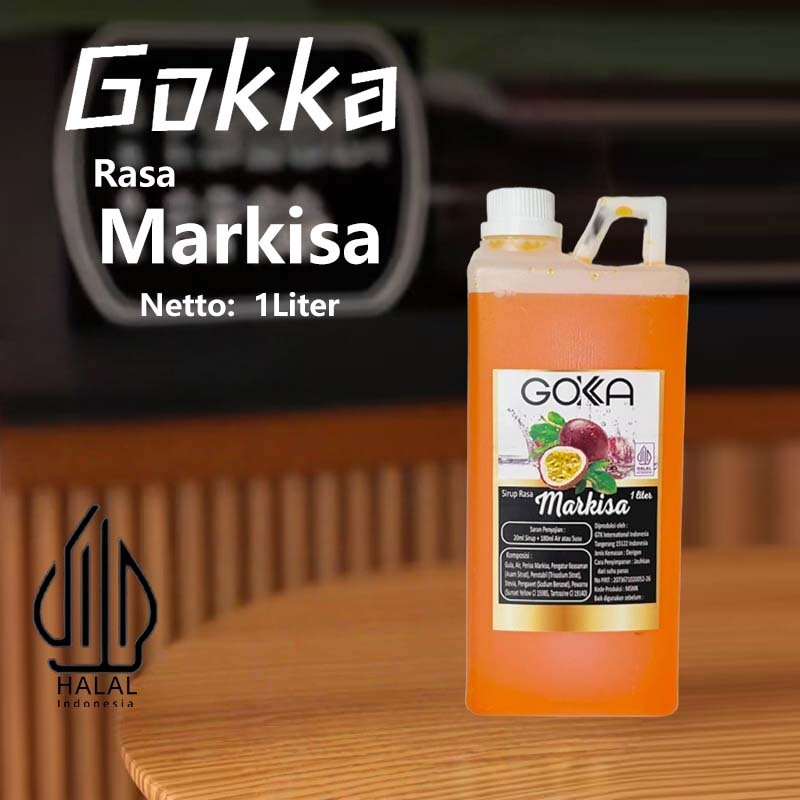 

Gokka Sirup Markisa 1L - Minuman Segar Rasa Markisa / Markisa Syrup