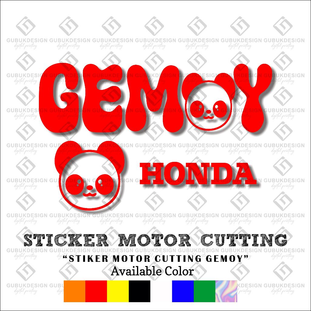 STIKER CUTTING GEMOY BODY SCOOPY  ALL VARIAN STIKER CUTTING BODY MOTOR