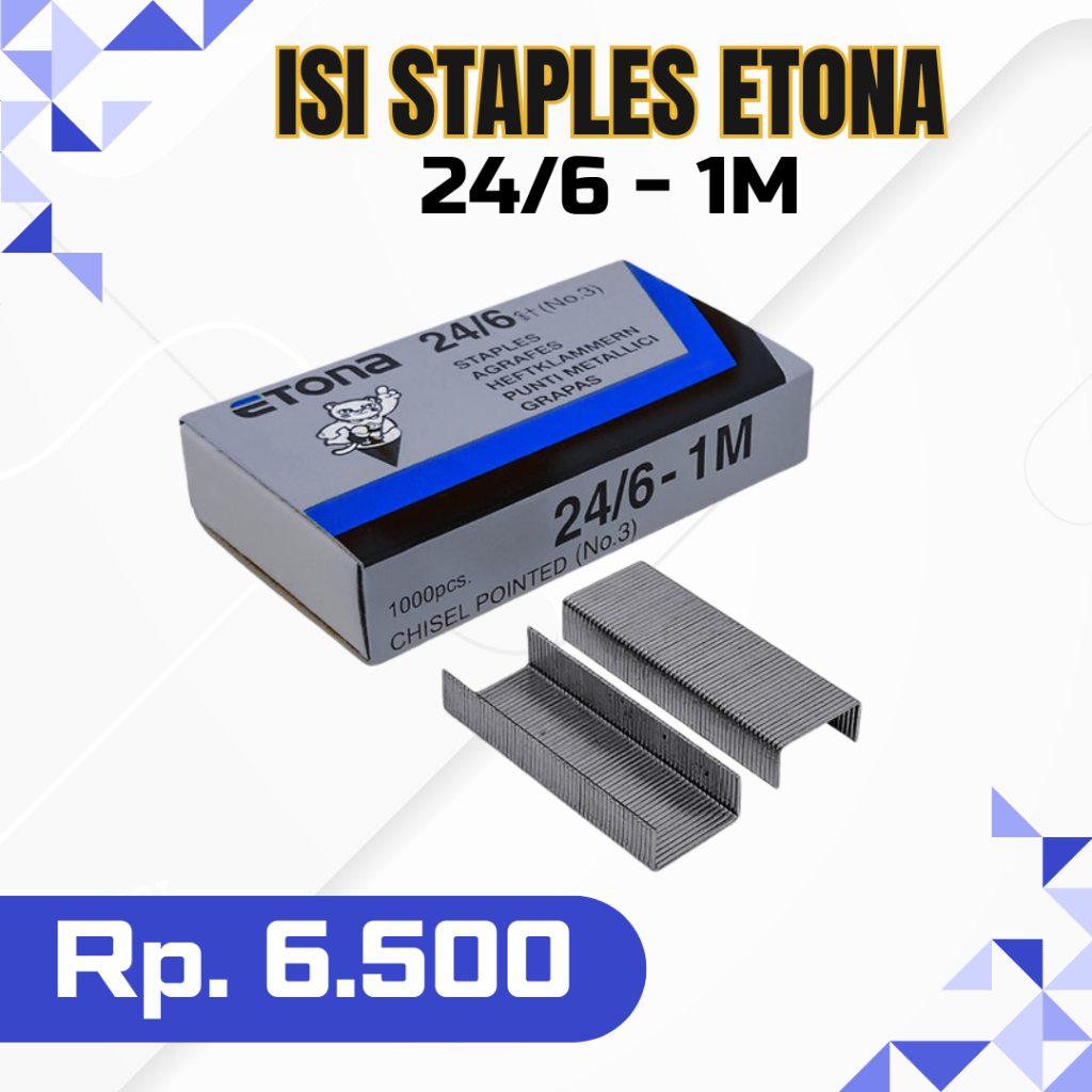 

Isi Staples Etona 24/6 No. 3