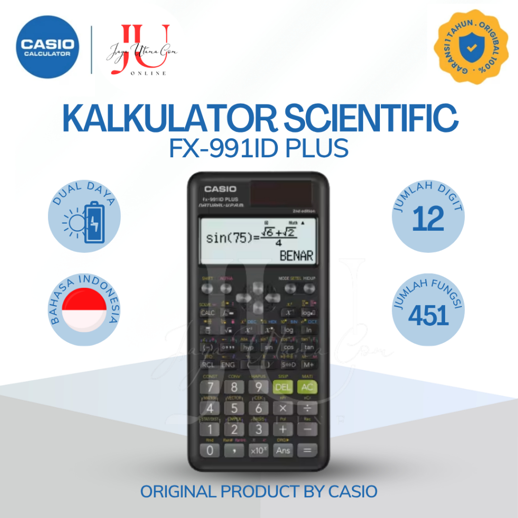 

Kalkulator Casio FX 991ID Plus Kalkulator Ilmiah Original Calculator Scientific
