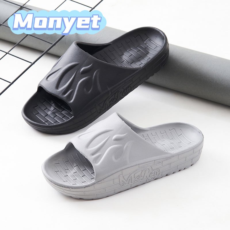 Monyet 2025 Sandal Sandal Pria Versi Korea dan Personalisasi Sepatu Pantai Drag Flat Pria