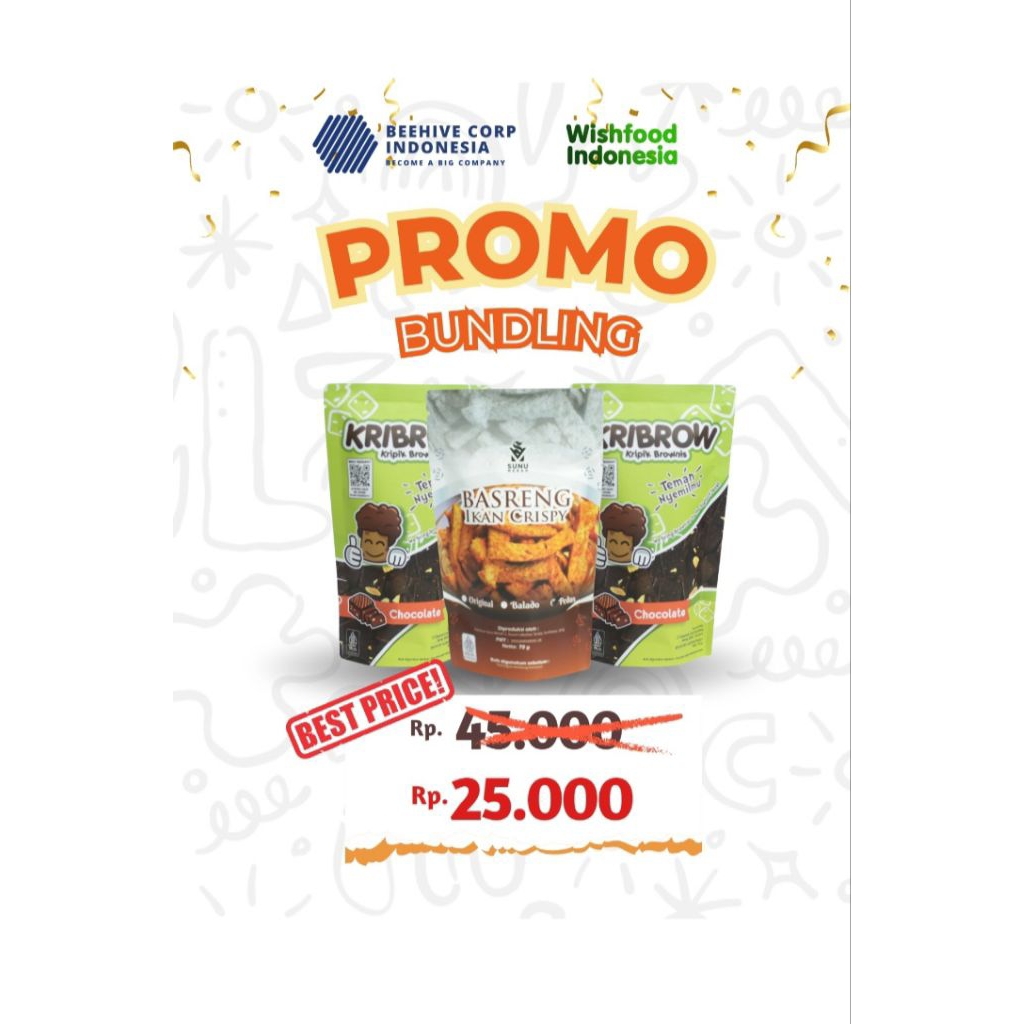 

Bundling Beli 2 Kribrow + Gratis 1 basreng