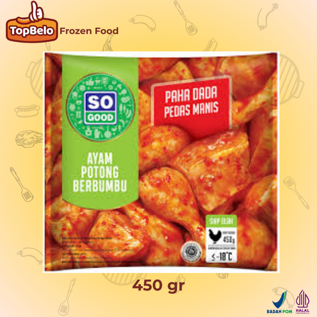 

SO GOOD Ayam Paha Dada Pedas Manis 450gr - Top Belo Frozen Food