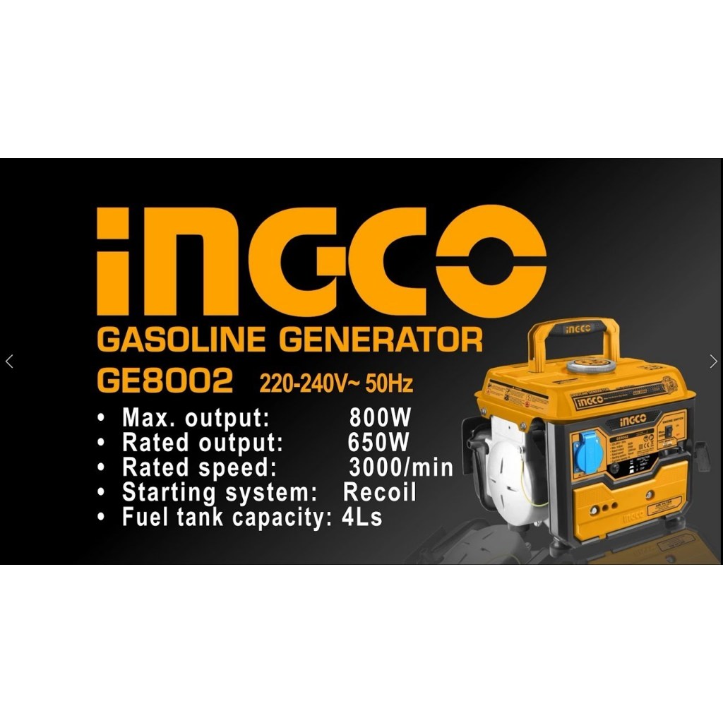 MESIN GENSET MINI 800 WATT INGCO GE8002