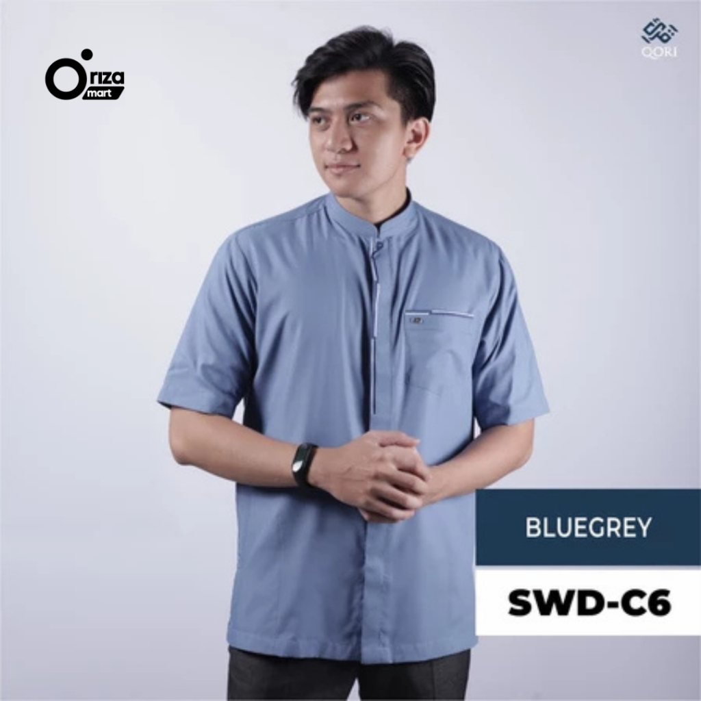 Qori Apparel ORI/Baju Koko Lengan Pendek/Sawad Bin Ghaziya ( SWD-1 )