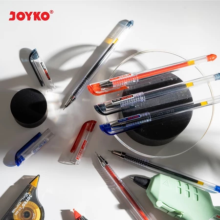 

Pulpen Gel Joyko GP-262 Skill Gel / Pen Gel Tinta Hitam 0.5mm / Pulpen Cetek Retractable