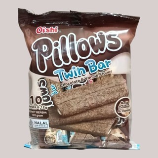 

OISHI PILLOW TWIN BAR Coklat & Vanila Snack 12gr [10 pcs/pack]