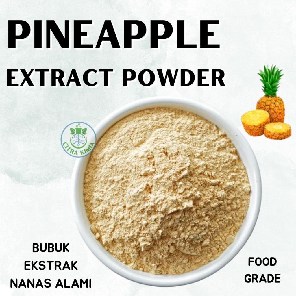

Pineapple Extract Powder Food Grade 25gr - Bubuk Ekstrak Nanas Alami - Nanas Powder Praktis