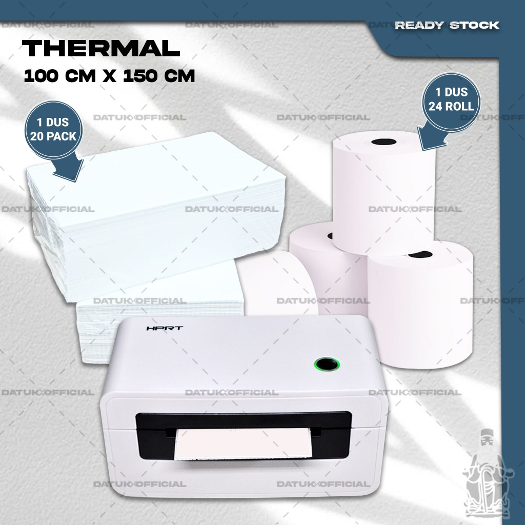 

Kertas Thermal Sticker Label Barcode Ukuran 100X150