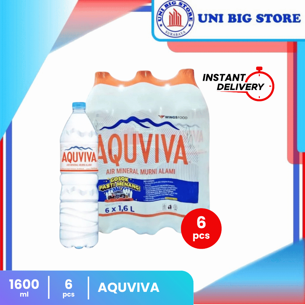 

AQUVIVA Air Mineral Murni Alami 6 pcs x 1600 ml DUS