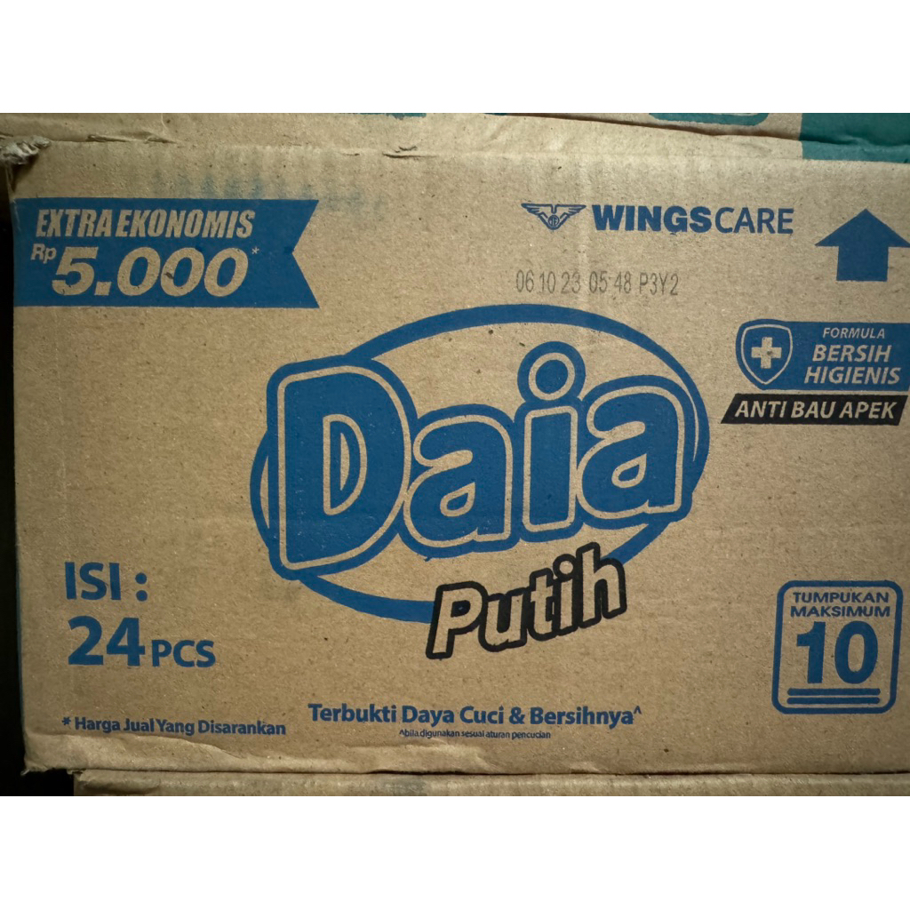 Daia bubuk 5000 (245gram) @ 24 bks / 1 dus