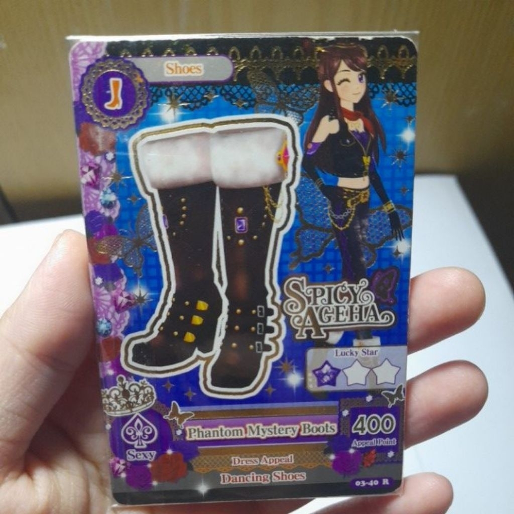 Kartu Aikatsu SPICY AGEHA Phantom Mystery Boots (Rare)