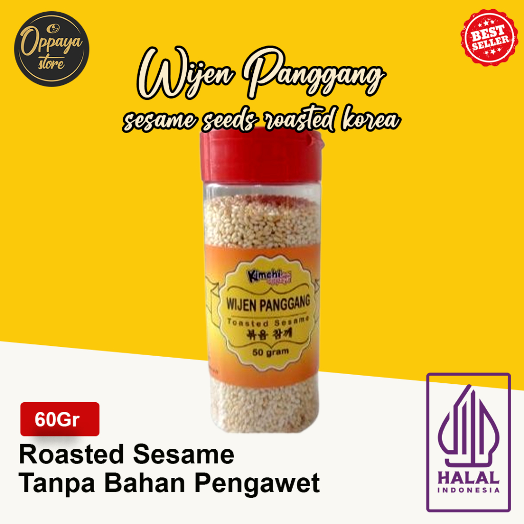

Biji Wijen Panggang 60 Gram / Sesame Seeds Roasted Korea 60 Gram