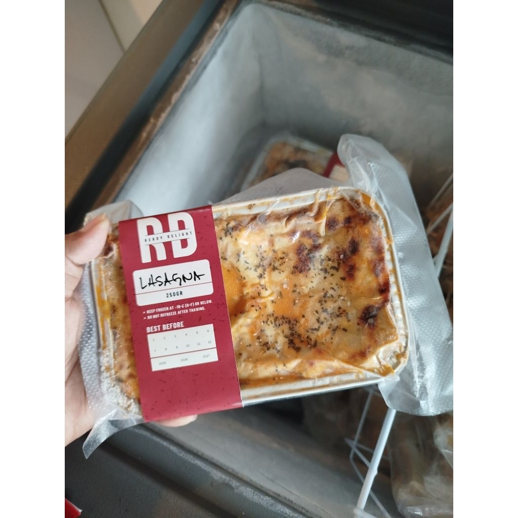 

Lasagna Frozen - Porsi single (Stok Makanan Praktis!)