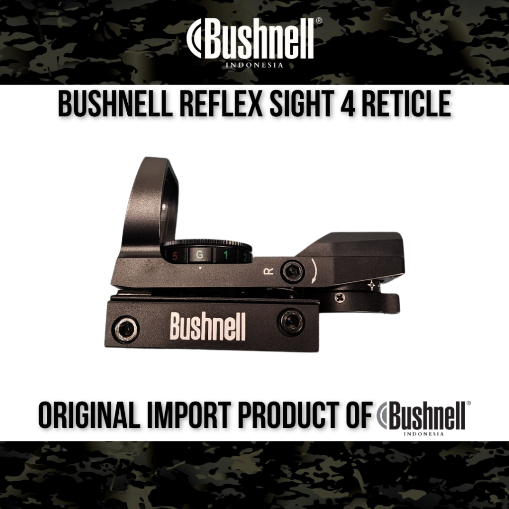 Bushnell Reflex Sight 4 Reticle Red Green Dot Scope Original Import Product