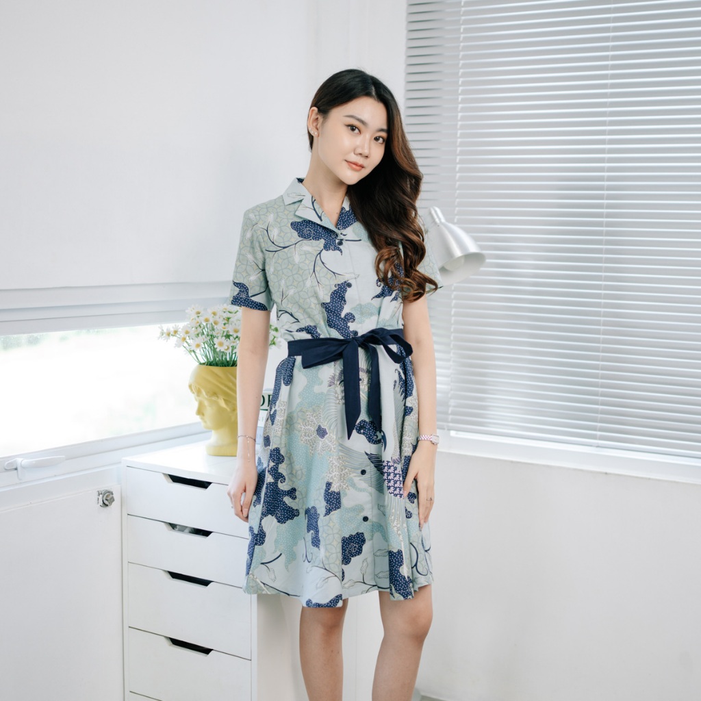 My Aksa Batik Wanita Dress Furing Renmira Rembran