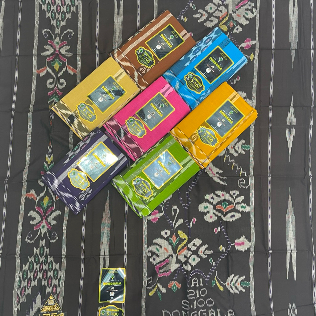 Sarung Donggala A1 210 s100 songket sutra jahit tengah