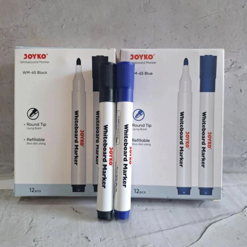 

(2 Pcs) Spidol Whiteboard Joyko WM-65