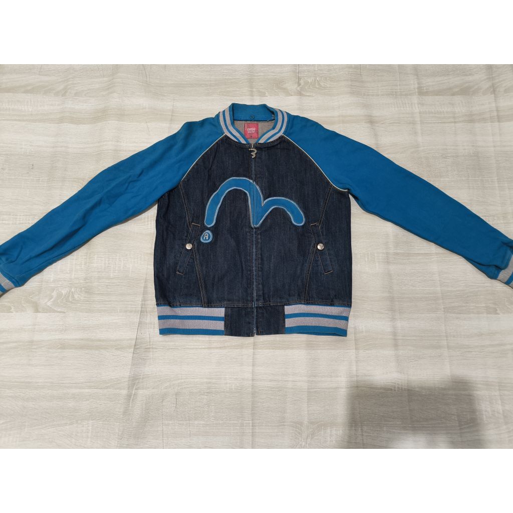 Jacket Jeans Boxy Evisu Blue