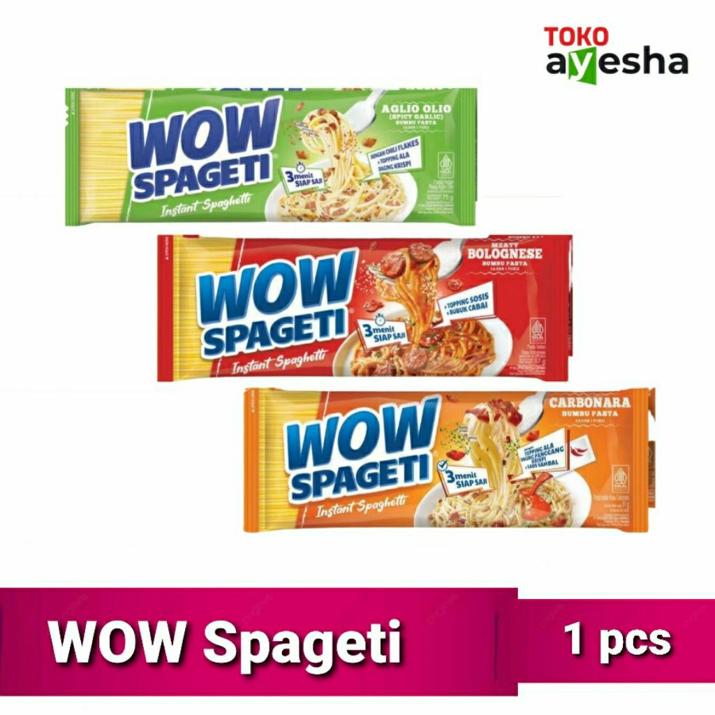 

WOW Spageti - 3 Varian Rasa